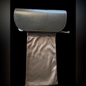 Giorgio Armani sunglass case and microfiber bag